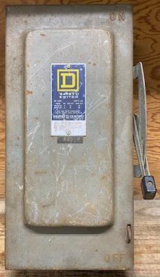 SQUARE D HU364RB U 200A 600V 3PH Non-Fused NEMA 3 Used